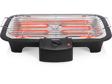 Charger l&#39;image dans la galerie, Un grill électrique. Le grill a une base noire avec un bouton de contrôle de la température et une lumière rouge.
