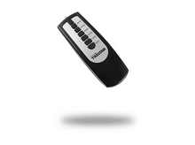 Charger l&#39;image dans la galerie, Une télécommande noire avec des boutons argentés, étiquetés ON/OFF, SPEED, SWING, MODE, TIMER, MIST. Le logo Tristar est visible.
