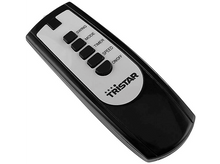 Charger l&#39;image dans la galerie, Télécommande noire avec boutons blancs et le mot Tristar. Les boutons sont étiquetés Swing, Mode, Timer, Speed et On/Off.
