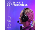 TRUST Casque gamer filaire GXT498 Forta Licence officielle PS5 Éco Matériau Noir Casque gamer Noir