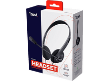 Charger l&#39;image dans la galerie, TRUST Casque micro PC Primo Microphone flexible Noir (21665)

