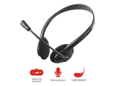 TRUST Casque micro PC Primo Microphone flexible Noir (21665)