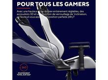 Charger l&#39;image dans la galerie, TRUST Chaise gaming Ruya Blanc (GTX14W)
