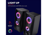 TRUST Haut-parleurs PC GXT606B Javv éclairage RGB Noir (25108)