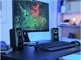 TRUST Haut-parleurs PC GXT606B Javv éclairage RGB Noir (25108)