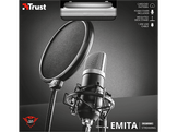 TRUST Microphone USB Studio GXT252 Emita Noir (21753)