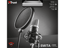 Charger l&#39;image dans la galerie, TRUST Microphone USB Studio GXT252 Emita Noir (21753)
