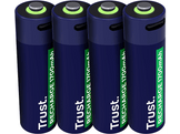 TRUST Piles rechargeables AA 1 700 mAh USB-C avec câble de charge 4-en-1 4 pièces (25631)