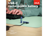 TRUST Piles rechargeables AAA 500 mAh USB-C 2 pièces (25585)