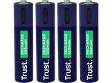 TRUST Piles rechargeables AAA 500 mAh USB-C avec câble de chargement 4-en-1 4 pièces (25671)