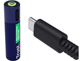 TRUST Piles rechargeables AAA 500 mAh USB-C avec câble de chargement 4-en-1 4 pièces (25671)
