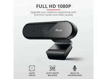 Charger l&#39;image dans la galerie, TRUST Webcam Tyro Full HD 1080 p Noir (23637) Webcam
