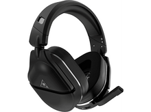 Charger l&#39;image dans la galerie, Casque Turtle Beach noir avec un microphone. Le casque a un logo et des accents argentés.
