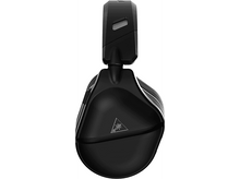 Charger l&#39;image dans la galerie, Casque de jeu Turtle Beach noir, vue de dessus. Le casque est noir, avec un logo Turtle Beach.
