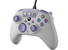 Charger l&#39;image dans la galerie, Manette de jeu blanche et violette avec des boutons étiquetés X, A, B, Y et une croix directionnelle.
