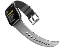 Charger l&#39;image dans la galerie, UNIQ Bracelet Apple Watch 38/40/41 mm Linus Airosoft Silicone Gris (UNIQ-41MM-LINUSGRY)
