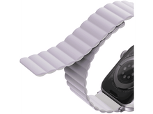 Charger l&#39;image dans la galerie, UNIQ Bracelet Apple Watch 42/44/45/49 mm Revix Magnetique Mauve (UNIQ-45MM-REVLILWHT)
