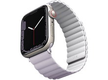 Charger l&#39;image dans la galerie, UNIQ Bracelet Apple Watch 42/44/45/49 mm Revix Magnetique Mauve (UNIQ-45MM-REVLILWHT)
