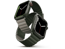 Charger l&#39;image dans la galerie, UNIQ Bracelet Apple Watch 42/44/45/49 mm Revix Premium Magnetique Beige (UNIQ-45MM-REVPSORGKAK) Bracelet pour smartwatch Khaki / Saffran
