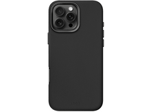 Charger l&#39;image dans la galerie, Coque de téléphone noire avec découpe caméra et nom de la marque.
