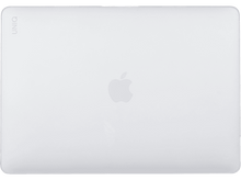 Charger l&#39;image dans la galerie, Ordinateur portable blanc fermé avec le logo Apple. Le mot &#39;UNIQ&#39; est dans le coin supérieur gauche. Fond blanc.
