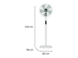 Ventilateur sur pied Turbo Silence Extreme + - Ventilateur sur pied - 40 cm - 16 snelheden - Blanc