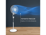 Ventilateur sur pied Turbo Silence - Ventilateur sur pied - 40 cm - 8 snelheden - Blanc