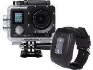 VIZU Actioncam X8S + Montre télécommande Caméra sport Noir