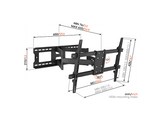 VOGELS MA-5040 Support TV orientable de 43 à 90 pouces, charge max 45 kg