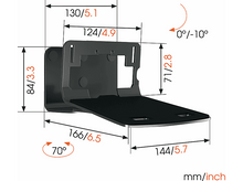 Charger l&#39;image dans la galerie, VOGELS SOUND 3205 - Support mural pour haut-parleur Noir (SOUND 3205)
