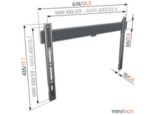 Charger l&#39;image dans la galerie, VOGELS Support mural Fixe 40&quot; - 100&quot; (TVM 5605)
