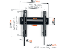 Charger l&#39;image dans la galerie, VOGELS Support mural Fixed 19&quot; - 50&quot; (TVM 3205)
