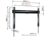 VOGELS Support mural Fixed 40" - 100" (TVM 3605)