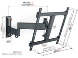 VOGELS Support mural Full Motion+ 32" - 65" Noir (TVM 3445)