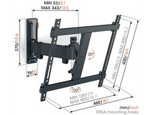 Charger l&#39;image dans la galerie, VOGELS Support mural Full Motion 32&quot; - 65&quot; (TVM 3425)
