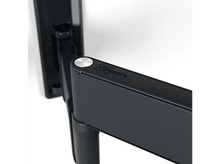 Charger l&#39;image dans la galerie, Bras de support TV noir connecté à un mur.
