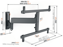 Charger l&#39;image dans la galerie, VOGELS Support mural Full Motion 40&quot; - 77&quot; (TVM 3665)
