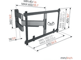 VOGELS Support mural Orientable 40"-77" Noir (TVM 5645)
