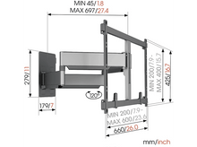 Charger l&#39;image dans la galerie, VOGELS Support mural Orientable 55&quot;-100&quot; Noir (TVM 5855)
