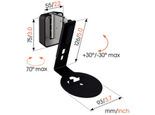 Charger l&#39;image dans la galerie, VOGELS Support mural pour enceinte Sonos Era 100 Noir (SWM 4111)
