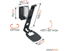 Charger l&#39;image dans la galerie, VOGELS Support mural pour SONOS ONE et PLAY:1 SOUND 4201 Noir  (8152020)
