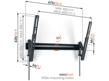 Charger l&#39;image dans la galerie, VOGELS Support mural Tilt 40&quot; - 77&quot; (TVM 3615)
