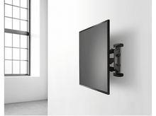 Charger l&#39;image dans la galerie, Téléviseur monté sur un mur. Le téléviseur est noir, le support est noir et le mur est blanc.
