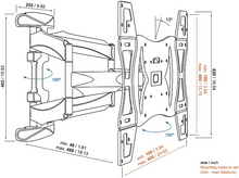 Charger l&#39;image dans la galerie, VOGELS Support TV pivotant et inclinable 40-82&#39;&#39; VESA 600x400 (8044030)
