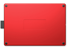 Charger l&#39;image dans la galerie, Fond d&#39;appareil rouge avec un connecteur noir et des pieds noirs sur fond blanc.
