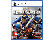 Couverture du jeu Warhammer 40,000: Space Marine II, logo PS5.