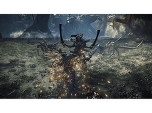 Charger l&#39;image dans la galerie, Une scène de Warhammer 40,000 avec un Space Marine combattant plusieurs créatures dans une forêt.
