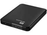 WESTERN DIGITAL Disque dur externe Elements Portable 1 TB Noir (WDBUZG0010BBK-WESN)