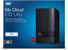 Charger l&#39;image dans la galerie, WESTERN DIGITAL Serveur NAS My Cloud EX2 Ultra 4TB (WDBVBZ0040JCH-EESN)
