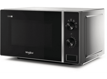 Charger l&#39;image dans la galerie, Four à micro-ondes Whirlpool noir. Porte fermée, panneau de commande à droite.
